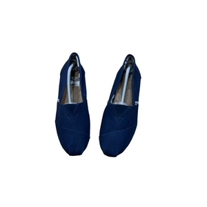 TOMS Men’s Alpargata Navy Blue Animal Lined Canvas Slip On Shoes Sz 11 Women’s 9